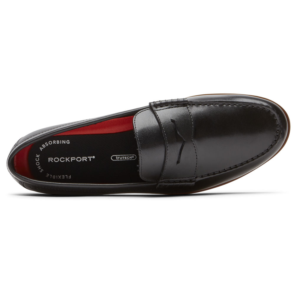 Mocassins Rockport Homem Pretas - Curtys Penny - 95702EAIC